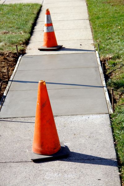 Sidewalk Panel Replacement in Sherman